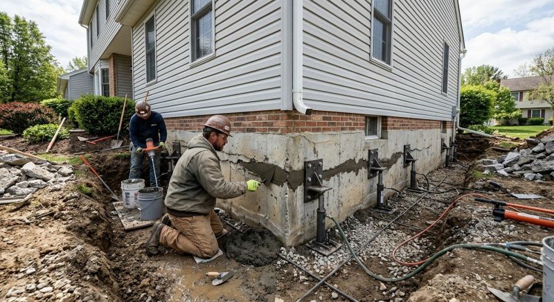 Basement Foundation Repair in Ardmore, PA