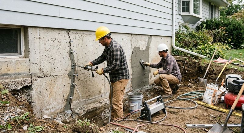 Basement Foundation Repair in Bucks County, PA