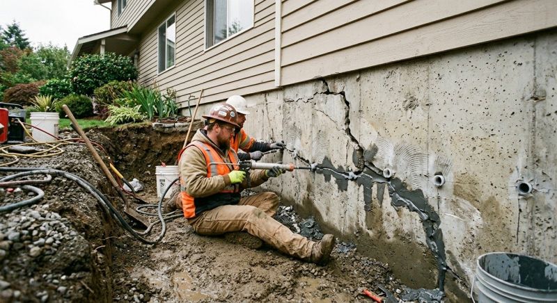 Basement Foundation Repair in Bucks County, PA