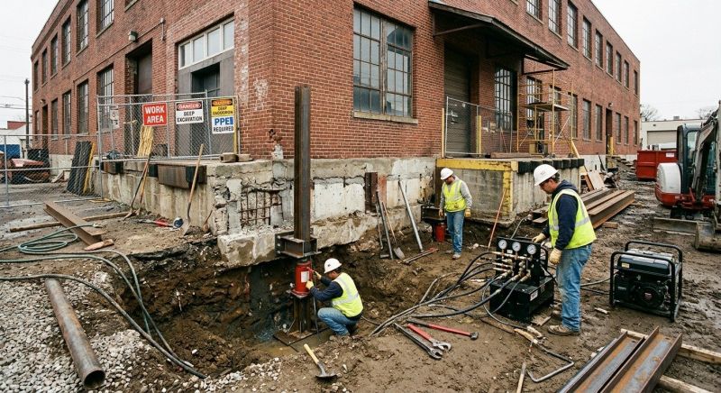 Building Foundation Repair in Norristown, PA