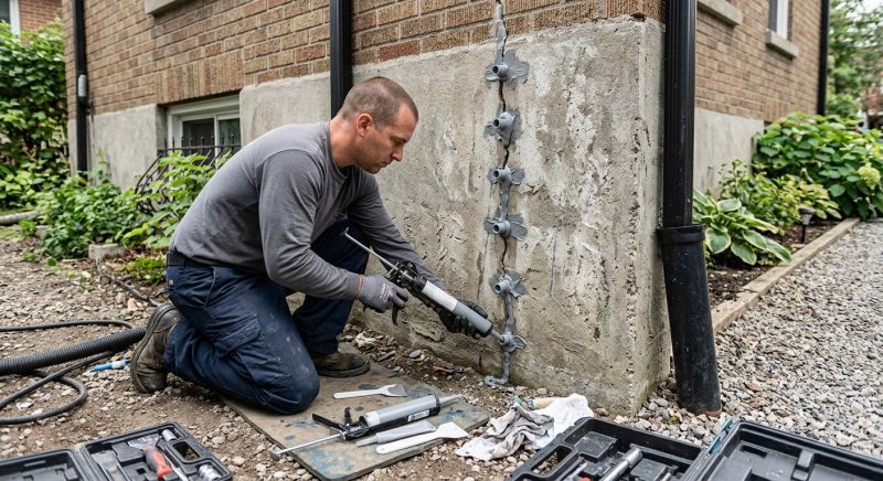 Cracked Basement Floor Repair in Bryn Mawr, PA