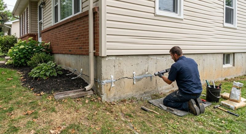 Cracked Foundation Repair in Ambler, PA