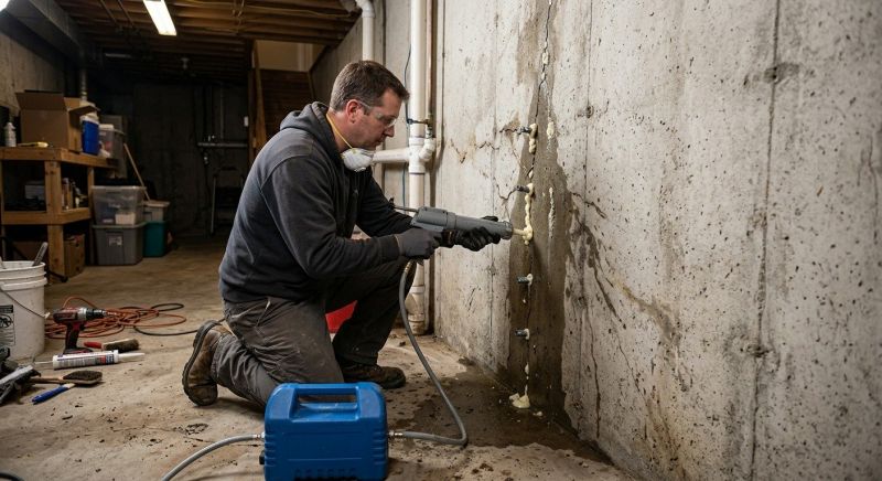 Cracked Foundation Repair in Exton, PA