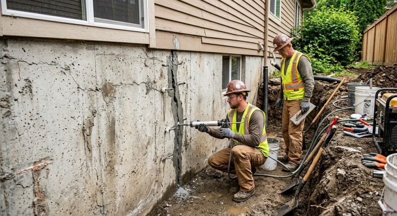 Cracked Foundation Repair in Wayne, PA