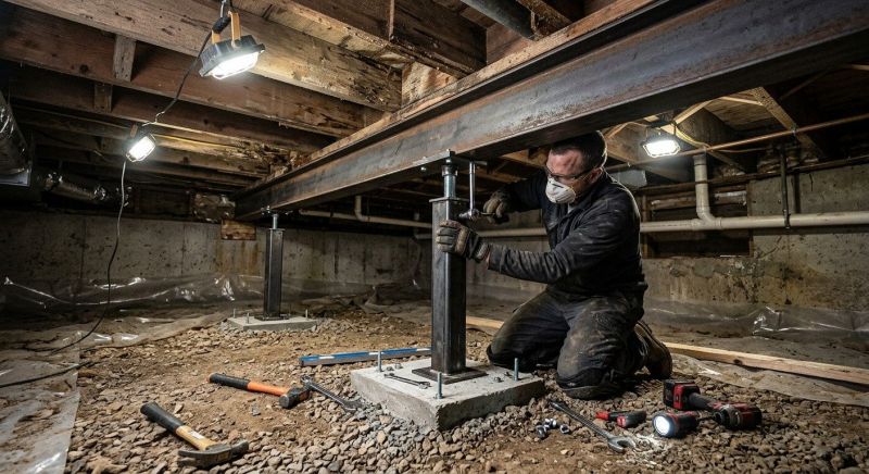 Crawlspace Structural Repair in Bryn Mawr, PA