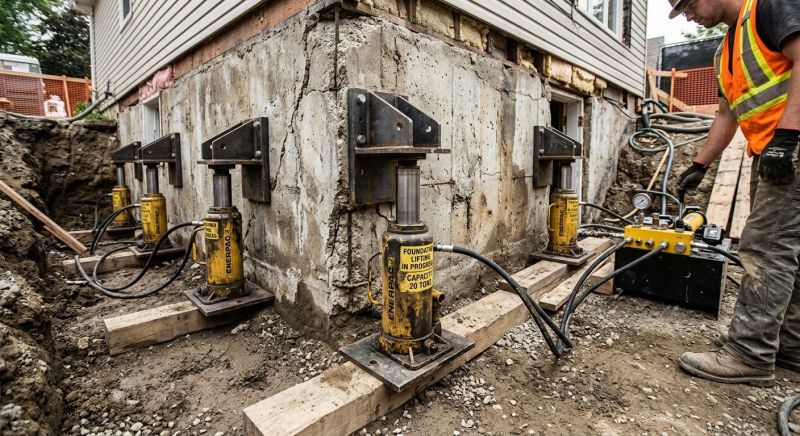Foundation Jacking in Chester County, PA