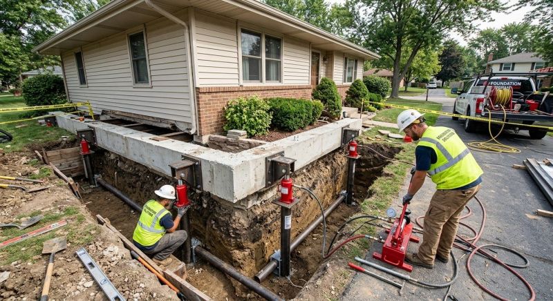 Foundation Jacking in Chester, PA