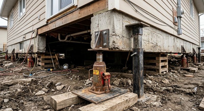 Foundation Jacking in Gilbertsville, PA