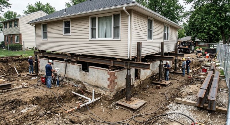 Foundation Lifting in Huntingdon Valley, PA