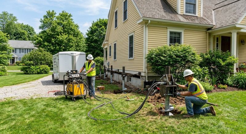 Foundation Lifting in Huntingdon Valley, PA