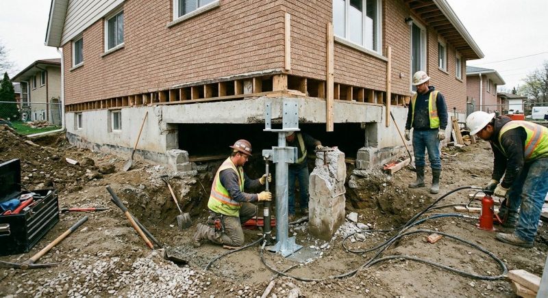 Foundation Pier Repair in Bryn Mawr, PA