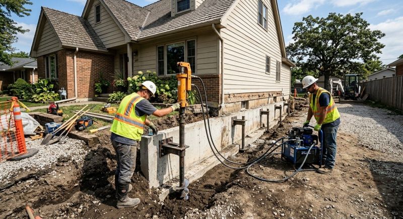 Foundation Stabilizing in Bryn Mawr, PA
