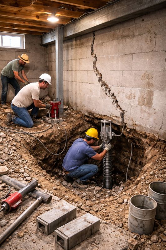 Foundation Structural Repair in Media, PA
