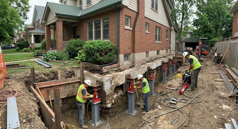 Foundation Underpinning in Bryn Mawr, PA