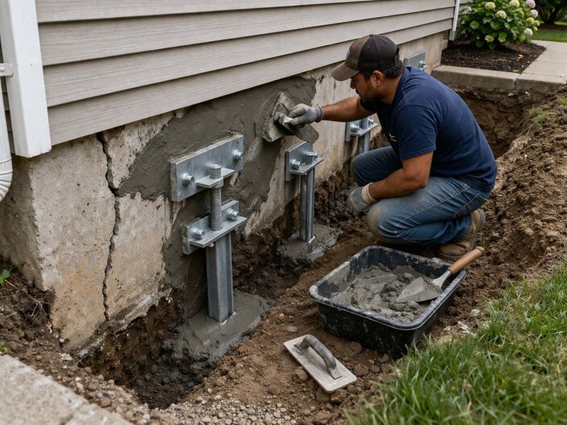 Home Foundation Repair in North Wales, PA