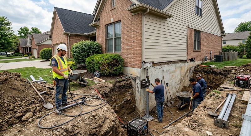 House Foundation Repair in Exton, PA
