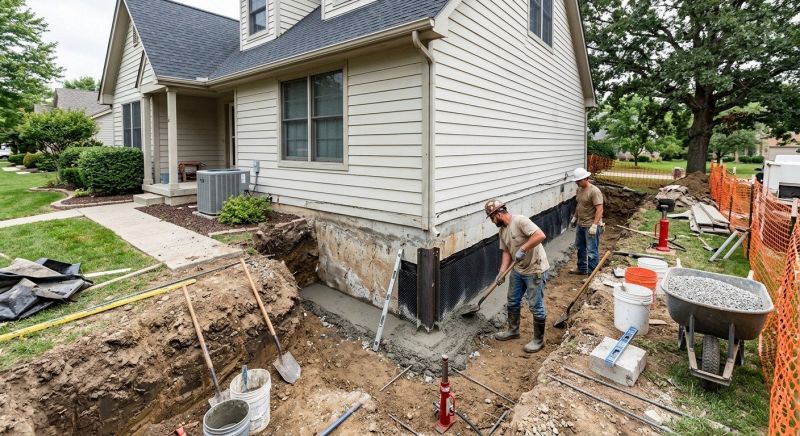 House Foundation Repair in Huntingdon Valley, PA