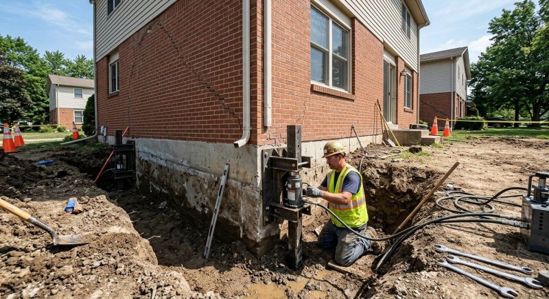 Sinking Foundation Repair in Devon, PA