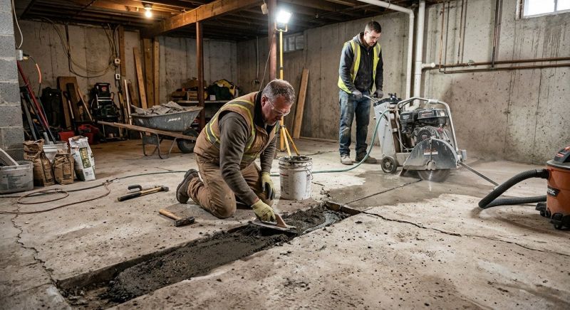 Slab Foundation Repair in Bryn Mawr, PA