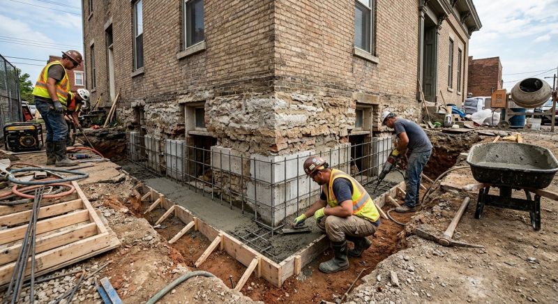 Underpinning Repair in Bryn Mawr, PA